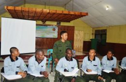 Pendidikan Dasar Militer Resimen Mahasiswa Papua STISIP Amal Ilmiah